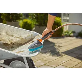 Gardena Waschbürste Cleansystem M hard Grau/Türkis