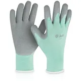 Juzo Anziehhilfe Spezialhandschuhe für Kompressionsstrümpfe mintgrün-grau Größe L/9