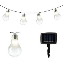 Lumineo Solarleuchte Kunststoff L.450cm 10x5 LED transparent/warm weiß