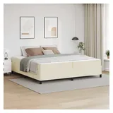 vidaXL Bettrahmen 200 x 200 cm Creme