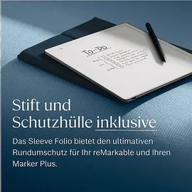 reMarkable Paper Pure – Tablet, Marker Plus und Sleeve Folio, Wüstenrosa