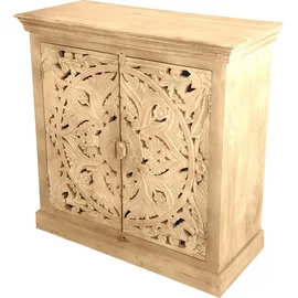 SIT Möbel Kommode 90 x 90 x 45 cm Beige / Braun