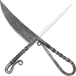 Mittelalterliches Besteckset mit gedrehten Griffen