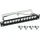 HMF 63346 STP Keystone-Patchpanel 10 Zoll 1 HE 12 Ports RJ45 Geschirmt Schwarz
