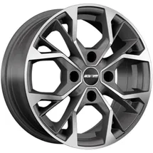 GMP Matisse 6.5x16 ET25 4x108 65,1, anthracite matt diamond