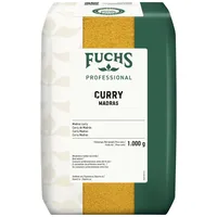 Fuchs Professional - Curry "Madras" | Für milde Curry-Gerichte wie Suppen, Saucen oder Reisgerichte | Profi-Qualität für Großverbraucher | 1 kg im recyclebaren Beutel