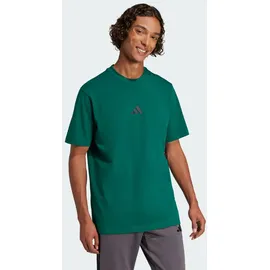 adidas Essentials Small Logo Single Jersey T-Shirt Collegiate Green / Black L