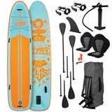 BRAST SUP Board Family | Aufblasbares Stand up Paddle Set XXL | 370x87x15cm bis 250kg | 7 Designs | inkl. Zubehör 2X Kajak-Sitz 2X Fußschlaufe 2X Paddel Pumpe Rucksack | Summer