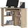 akord furniture factory AKORD TED in der Farbe Sonoma-Eiche und 5 Ablagen B80 x H74 x T80 cm - Hellbraun
