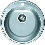 ALVEUS Form Ø 510 mm Edelstahl/Satin Handbetätigung 510 x 185 mm