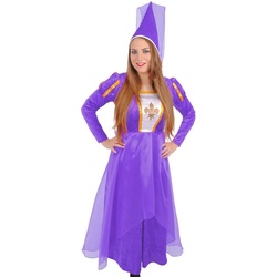 Das Kostümland Burgfräulein-Kostüm Burgfräulein Bella Kostüm für Damen - Lila 44