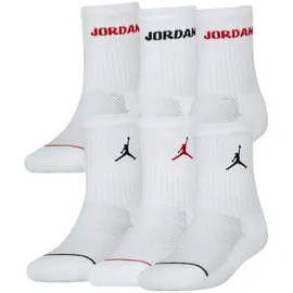 Jordan Jungen Legend Crew 6Pk Sokken, White, 5/7 Jahre - Jahre