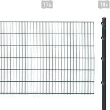 Arvotec Doppelstabmattenzaun ARVOTEC "ESSENTIAL 123 zum Einbetonieren", grau (anthrazit), H:123cm, Stahl, Kunststoff, Zaunelemente, Zaunhöhe 123 cm, Zaunlänge 2 - 60 m