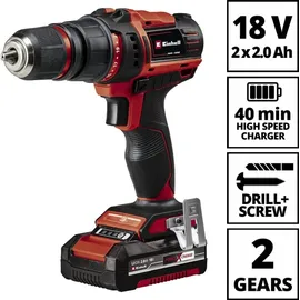 Einhell TE-CD 18/45 3X-Li+22 inkl. 2 x 2,0 Ah + E-Box