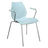 Kartell Maui Stuhl mit Armlehne hellblau