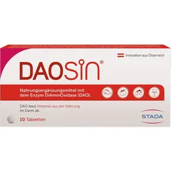 DAOSiN® Tabletten DAO unterstützt den Abbau von Histamin aus der Nahrung im Darm