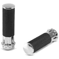 Lenker-Griffe 1" Zoll Craftride CG12 CNC Alu passend für Kawasaki passend für Yamaha Suzuki passend für Honda chrom