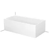 Bette Lux IV Silhouette Badewanne, 3461-000CERVS 180x90x45cm, Eckeinbau links, mit Schürze, weiß