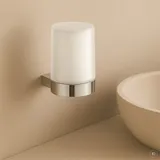 Aquacraft Models AquaCraft 200 Seifenspender Wandmontage 20050000-00 mit Stülpglas matt, Bedienung von unten, chrom