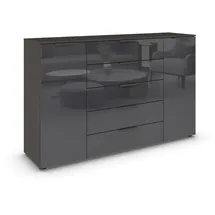 Rauch Kommode Flipp Glas Basalt