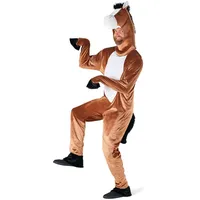 Morph Pferdekostüm für Erwachsene Herren – Tierkostüm für Fasching Karneval Halloween – Kostüm Männer Pferd – Größe M