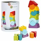 Cubika Stapelturm mehrfarbig
