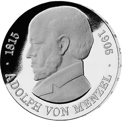 5-Mark-DDR-Gedenkmünze - "75. Todestag Adolf von Menzel"