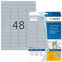 Herma 1.200 HERMA Typenschildetiketten 4221 silber 45,7 x 21,2
