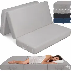 eloneo Gästematratze 120 x 195 x 15 cm weich Polyester