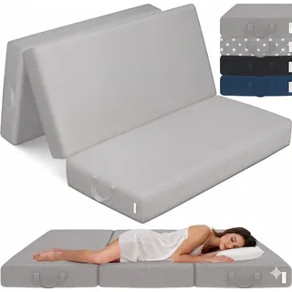eloneo Gästematratze 120 x 195 x 15 cm weich Polyester