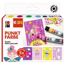 MARABU Kreativmarkerset 3D Dot Pen Kids Einhorn 0311000000103 9-teilig