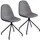 Svita Polsterstuhl Polyester grau 2er Set
