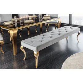 Riess-Ambiente Sitzbank MODERN BAROCK Schwarz 175 x 40 x 48 cm