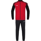 Jako Herren Tracksuit Trainingsanzug Polyester Performance, rot/schwarz, XL EU