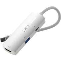 Linq 3in1 USB-C Multiport Hub - Space Grey-White