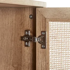 Beliani Rosell Badezimmerschrank 40 x 165 x 36 cm Hellbraun