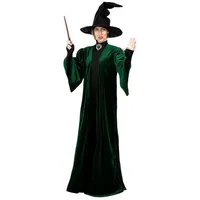 Funidelia Hexen-Kostüm Harry Potter – Minerva McGonagall Kostüm, Lizenziertes Kostüm der Zauberlehrerin aus Hogwarts grün M-L | M-L