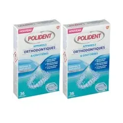 Polident® Nettoyant Appareils Orthodontiques & Gouttières Comprimés Effervescents 2x36 pc(s)