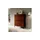 Selsey Highboard 100 x 122 cm Ziegelrot / Schwarz