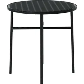 vidaXL 3-tlg. Garten-Essgruppe Poly Rattan Schwarz