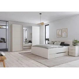 Rauch Möbel Stauraumbett Champagner, Textil, Holzwerkstoff, 2 Schubladen, 180x200 cm, Blauer Engel, Goldenes M, Made in Germany, gepolstertes Kopfteil, mit Schubkästen, Schlafzimmer, Betten, Doppelbetten