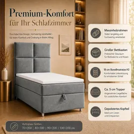 Best For Home Trinity 90 x 200 cm Grau