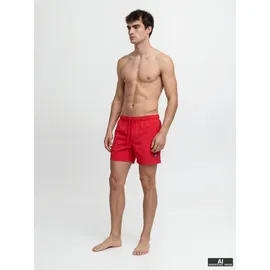 JACK & JONES Badeshorts JPSTMAUI TROPIC SOLID SWIM SHORTS SN Rot S