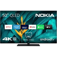 Nokia 50 Zoll (126cm) QLED 4K UHD Fernseher Smart Android TV (WLAN, Triple Tuner DVB-C/S2/T2, Android 9.0 inkl. Google Assistant, YouTube, Netflix, DAZN, Prime Video, Disney+) - QN50GV315ISW - 2023