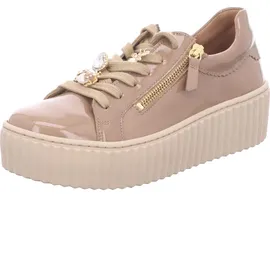 Gabor Plateau Schnürschuhe in gold - Gr.: 38