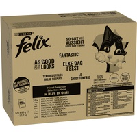 Felix So gut wie es aussieht" 120x85 g Gemischte Vielfalt in Gelee Sorten-Mix, 120er Pack (120 x 85g)