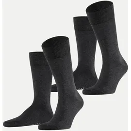 Falke Happy Double Pack Socken 2er Pack Grau 39-42