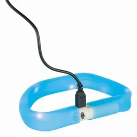 Trixie Flash Leuchtband Halsband Blau L-XL 70cm