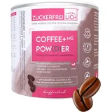 advanced food GmbH ZUCKERFREIlich Coffee +Mg Pulver kaffee vegan 240g, Kaffeepulver mit Magnesium, Calcium & Vitamin K2, zuckerfrei, Eiskaffee mit intensiver Kaffeenote,