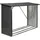 Floraworld Kaminholzregal XL 217 x 89 cm x 154,5 cm anthrazit
